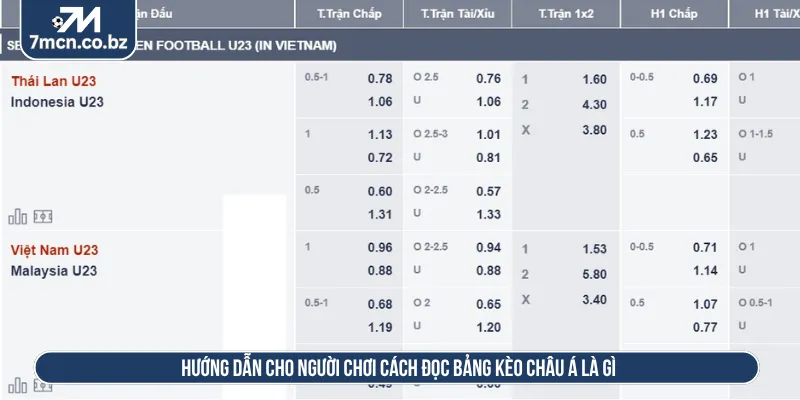 Kèo Châu Á Là Gì? Hướng Dẫn Cách Đọc Mức Chấp Bóng Đá Tại 7M 2 Người chơi nắm rõ các ký hiệu và cách tính thắng thua